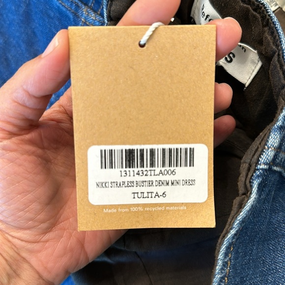 Reformation Nikki Strapless Denim Mini Dress - Picture 9 of 10